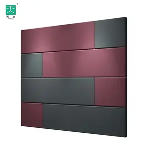 TianGe Panel dinding kain transparan akustik, Panel dinding Felt kedap suara desain grafis