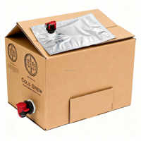 Vente en gros 10L & 20L Sac cubitainer pliable en plastique dans une boîte pour le stockage de l'eau et des liquides