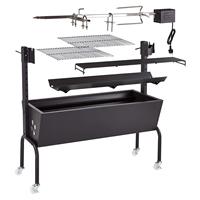 Machine tournante automatique commerciale de gril de BBQ de charbon de bois d'agneau de porc entier d'acier inoxydable pour le restaurant