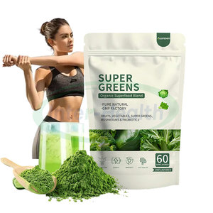 Ausreson OEM Nourriture Supergreens Nutrition Poudre Boisson Vitamine Organique Marque Privée Poudre de Superaliments Poudre de Super Verts - Product Image 1