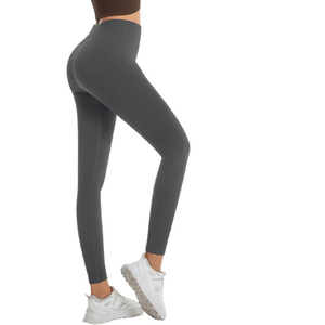 X818 #   Leggings de sport à taille haute sur mesure, super doux, yoga, fitness, contrôle du <span class=keywords><strong>ventre</strong></span>, côtelés, <span class=keywords><strong>pour</strong></span> femmes, salle de sport - Product Image 5