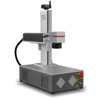 Machine de marquage laser fibre 20W 30W 50W pour gravure sur acier et stylos, CNC, refroidie par air, portable, de table, personnalisable par IA, multifonctionnelle, compatible DXF