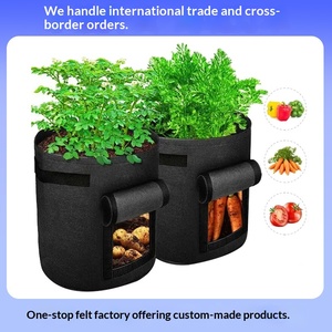 Sacs et seaux de culture en feutre non tissé pour pommes de terre et tomates, multi-capacités, pour la croissance des plantes et des semis - Vente en gros transfrontalière Chine - Product Image 2