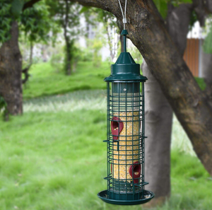2025 haute vente rétro suspendu <span class=keywords><strong>unique</strong></span> mangeoire à oiseaux en métal résistant aux écureuils - Product Image 4