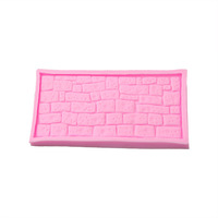 Mur brique Fondant Gâteau Silicone Outil fondant gâteau gâteau pochoir décorer outil