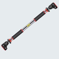Barre de traction murale télescopique en acier robuste pour portillon, capacité 440 LBS, sans perçage, pour entraînement à domicile