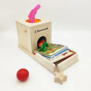 胡萝卜收获对象永久硬币纸巾盒木制玩具婴儿4对1蒙特梭利教育玩具精细运动技能