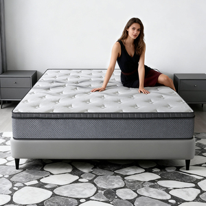Colchón Híbrido King Single con Muelles Ensacados Silenciosos, Muebles para el Hogar, Diseño Moderno, Duradero, Ecológico, Transpirable, Enrollable, 10 Años de Garantía - Product Image 1