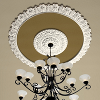 Plâtre mural décoratif, pour le plafond, le salon, couleur rose