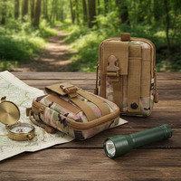 Sac banane de course pour activités de plein air, sacoche tactique Molle camouflage pour téléphone portable