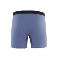 Boxer en jersey tricoté doux pour homme en laine mérinos, taille mi-haute, avec logo et taille élastique