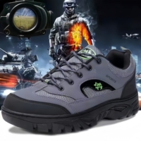 Bottes de randonnée montagne pour hommes, haute qualité, personnalisées, antidérapantes, résistantes à l'usure, rehaussantes, en maille, tendance mode