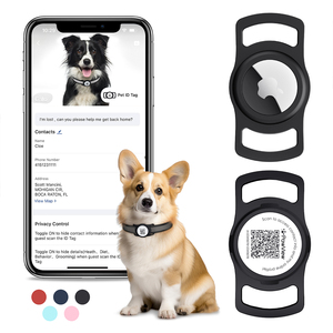 Pawview высококачественный Регулируемый ошейник ручной работы для домашних животных GPS отслеживание AirTag собачий ошейник силиконовый комбинированный