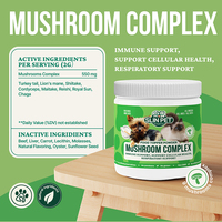 Suplementos Nutricionales en Polvo para Mascotas OEMODM con Ingredientes de Complejo de Hongos para Mejorar el Apoyo Inmunológico