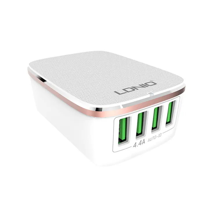 LDNIO A4404 Multi Phone Charger Universal 4 Port USB Charger Mobile Charging Adapter for iPhone Cellphone Charger