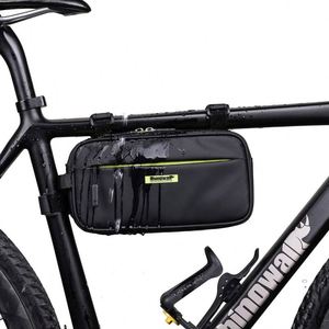 Bolsa de bicicleta con correa frontal para ciclismo al aire libre, impermeable, personalizada, para manillar de bicicleta, muestra gratuita - Product Image 1
