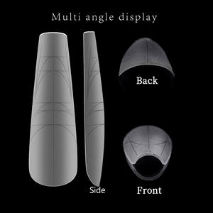 Nuevo Modelo de Extensiones de Uñas con Líneas Auxiliares, Ultrafinas, Sin Necesidad de Limado, Cobertura Completa/Parcial, Forma Ovalada/Bailarina - Product Image 4