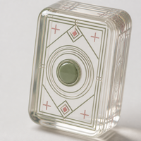 Jeu de tuiles de mahjong personnalisées en résine époxy cristalline, blocs de mahjong numériques, cadeau fait main, vente en gros directe d'usine OEM ODM, tuiles Gohst