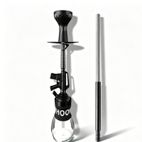 Ensemble de chicha portable au design de fusil |   Chicha arabe créative en forme de pistolet pour bars et soirées