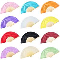 Éventails pliants rectangulaires en bambou personnalisés avec logo imprimé pour enfants, pour usage intérieur, pour mariage, vente en gros