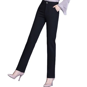 Nuovi <span class=keywords><strong>pantaloni</strong></span> formali <span class=keywords><strong>blu</strong></span> <span class=keywords><strong>scuro</strong></span> a matita lunghi fino alla caviglia da <span class=keywords><strong>donna</strong></span> a vita alta OL <span class=keywords><strong>pantaloni</strong></span> classici <span class=keywords><strong>pantaloni</strong></span> dritti Chic <span class=keywords><strong>pantaloni</strong></span> sottili - Product Image 3