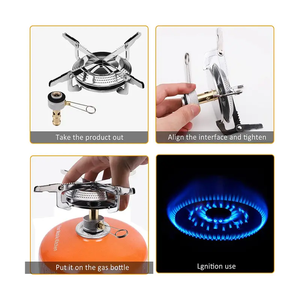 户外迷你袖珍燃气野营炉天然气户外炉灶燃气灶单燃烧器 - Product Image 3