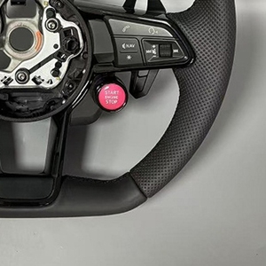 Volant en cuir <span class=keywords><strong>RS</strong></span> R8 Sport pour Audi A1 A3 R8 S4 S5 Q5 SQ5 A4 A5 A6 A7 RS3 RS4 RS5 TT TTRS - Product Image 5