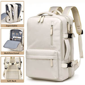 Sac à dos d'ordinateur portable unisexe de luxe personnalisé en nylon, antivol, pour voyages, école, affaires, études, avec doublure en polyester, imperméable et extensible - Product Image 2