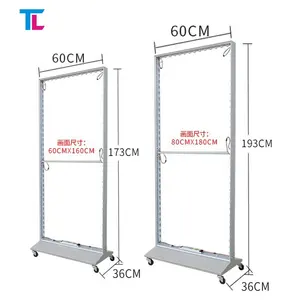 Social Media Marketing Independent Rolling LED Light Box for Outdoor Display Stand Exhibition Display Rack Customized