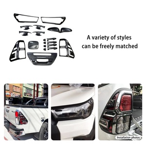 ชุดแต่งรถยนต์ราคาโรงงาน ฝาครอบมือจับประตู ฝาครอบกระจกมองข้าง ฝาครอบไฟหน้า ฝาครอบไฟท้าย สำหรับ Toyota Hilux Revo - Product Image 2