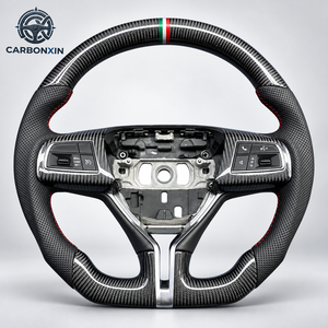 Volant de direction personnalisé en fibre de carbone avec éclairage LED pour Maserati Ghibli Levante Granturismo Quattroporte 2014 2018 - Product Image 1