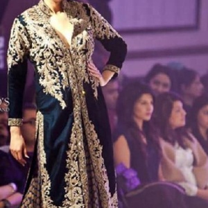 Beautiful Indian/Pakistani Elegant-Party-Wear embroidery work on Long Kurta with Lehenga dress for party/Wedding wear -2020 - Product Image 1