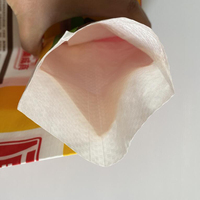 Option de client en plastique sac de ciment d'étanchéité et de poignée