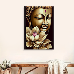 Statua di Buddha poster da parete tranquillo Buddha pittura religiosa casa <span class=keywords><strong>estetica</strong></span> su tela stampe artistiche per decorazioni murali - Product Image 6