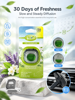 Diffuseur d'huiles essentielles liquide pour grille d'aération de voiture 4ml, écologique, 30 jours, non toxique, anti-fuite, usine OEM/ODM