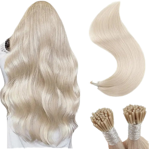 Extensiones de Cabello Natural 100% Humano Virgen Remy Liso, con Puntas Nano de Silicona Pre-Adheridas, Anillos Nano, Venta al Por Mayor - Product Image 2