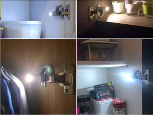 Lampe universelle à charnière intérieure à LED pour armoire à induction Lumières <span class=keywords><strong>de</strong></span> <span class=keywords><strong>placard</strong></span> à capteur Chambre à coucher Cuisine <span class=keywords><strong>Placard</strong></span> Lampe <span class=keywords><strong>de</strong></span> nuit - Product Image 5