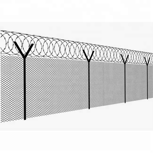 Hot Sale cheap used chain link fence and gate / industry chain link fence / chain link fence 8 ft tall