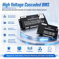 BMS intelligent haute tension industriel 208S EC-HV-MC1+EC-HV-SC12+écran LCD 4,3 pouces avec CAN RS485 pour les grands systèmes de stockage d'énergie