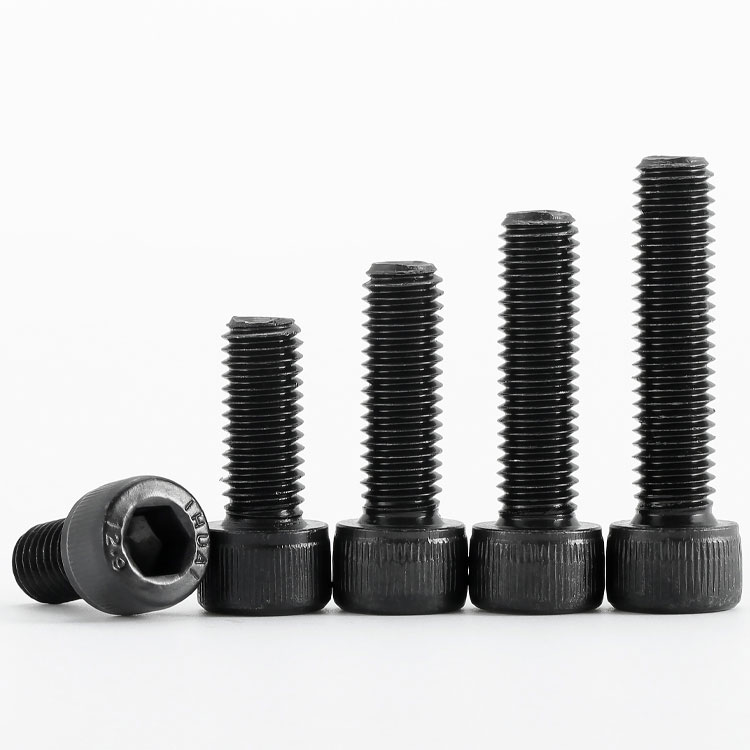 12.9 Grade Alloy Steel Oxide Black UNC Screw Cap Head Hexagon Socket Machine Screws 1/4-20 5/16-18 3/8-16