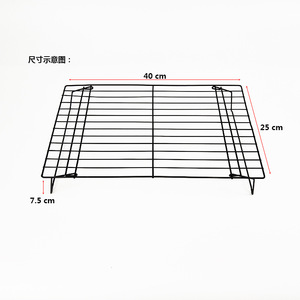 Carbon Steel Baking Rack 40x25 Cm Foldable Cooling Rack For Cake Bread Cookies Oven Safe Food Contact Safe - Product Image 1