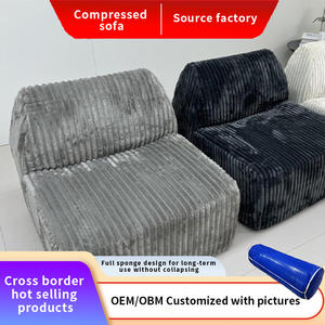 Canapé à compression sous vide, canapé Caterpillar en éponge complète, ensemble de canapé en tissu avecmoderne de style tendance - Product Image 4