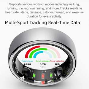 Anillo Inteligente YiQungo R20 con Control por Aplicación, Monitor de Sueño, Monitor de Frecuencia Cardíaca, Resistente al Agua 5ATM, Duración de la Batería de 5 a 10 Días, Unisex - Product Image 6