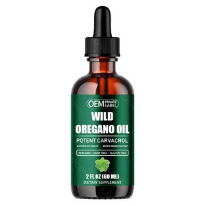 Huile d'origan sauvage naturelle OEM 60ml Complément alimentaire pur Gouttes de stimulation immunitaire Favorise la santé des adultes - Product Image 1