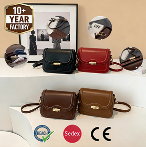 Sac bandoulière en cuir rouge personnalisé ZP8177 WEEKS pour femmes, <span class=keywords><strong>sacoche</strong></span> tendance avec fermoir métallique, fabricant <span class=keywords><strong>de</strong></span> sacs à main OEM/ODM - Product Image 2