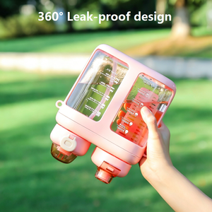 1600ml Reusable Leak-Proof Eco-Friendly Plastic Water <b>Bottle</b> with <b>Straw</b> - Product Image 4