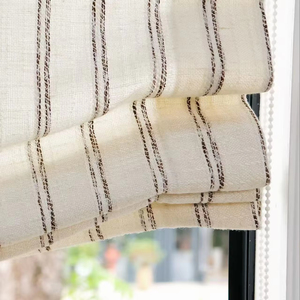Persianas Romanas Suaves ZSTARR, Cortina de Ventana con Filtro de Luz, Forro de Privacidad, <span class=keywords><strong>Tela</strong></span> de Lino Beige Texturizada para Sala de Estar y Dormitorio - Product Image 1