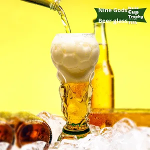 แก้วเบียร์ทรงถ้วยรางวัลฟุต<span class=keywords><strong>บอล</strong></span><span class=keywords><strong>โลก</strong></span> ทำจากแก้วโบโรซิลิเกตคุณภาพสูง บรรจุกล่องของขวัญ เหมาะสำหรับเป็นของที่ระลึกสำหรับแฟนฟุต<span class=keywords><strong>บอล</strong></span> - Product Image 3