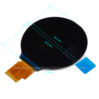 Modul LCD GC9A01 dengan Layar IPS 1,28 Inci, Antarmuka SPI, Resolusi 240x240, dan Panel Sentuh CTP Opsional