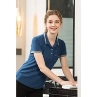Uniforme de ménage d'hôtel printemps-été, ensemble de vêtements de travail à manches courtes pour le personnel de nettoyage, tenue professionnelle pour les employés d'étage, 100% coton